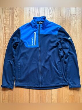 Sunice Mammoth Dunes Men’s Harvey Full Zip Wind Rain Golf Jacket Large Blue